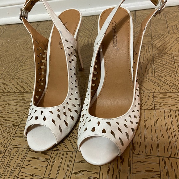 White summer heels for sale, very cheap - Picture 3 of 4